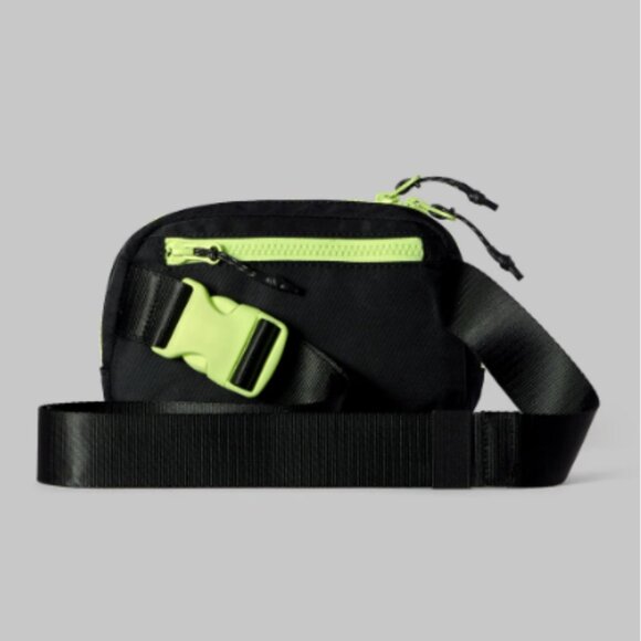 Fabletics The Belt Bag in Black & Neon Spark One Size Unisex NWT - Picture 3 of 9
